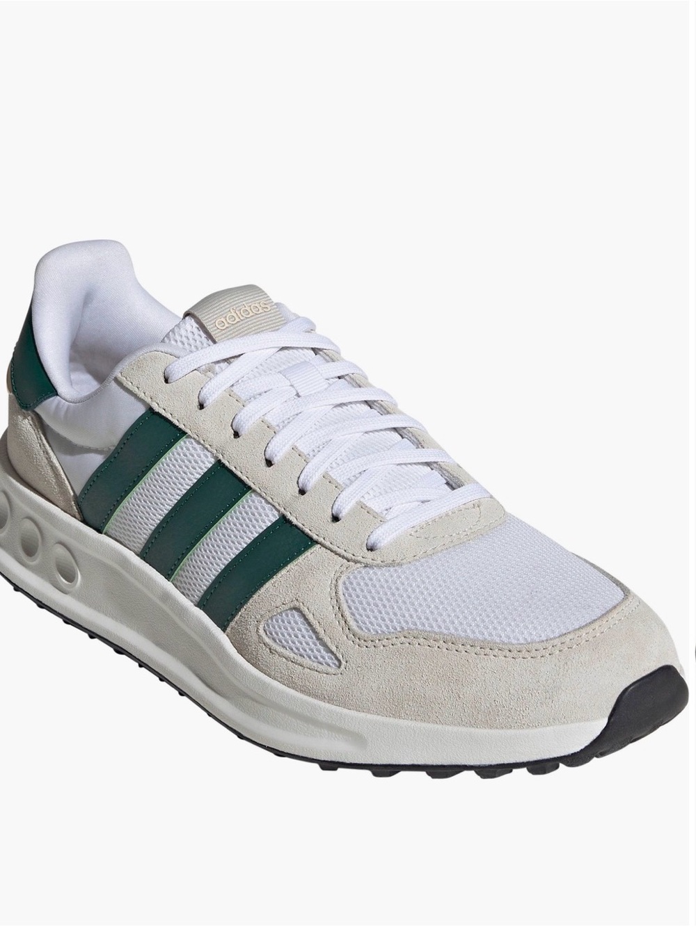 Adidas Mens Run 84 Sneaker  White & Green Sneaker Sz 9 NWT